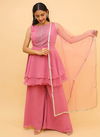 Baby Pink ARYA 20 Latest Designer Party Wear Fancy Heavy Georgette Salwar Suits Collection 9215